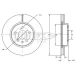 TOMEX Brakes Bremsscheibe